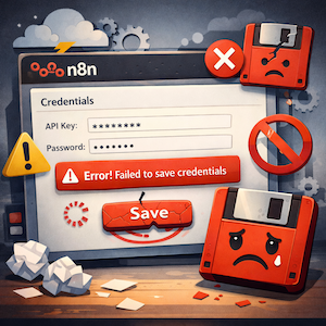 Credential save error on n8n platform